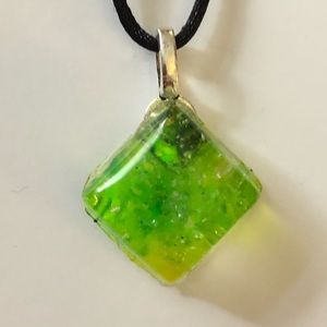 Resin Necklace “Limeade”